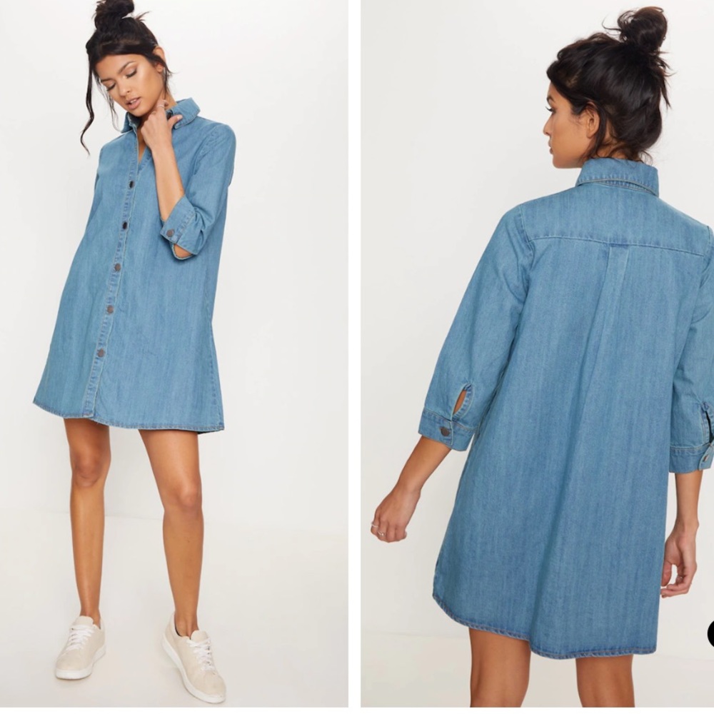 Denim Shirt Dress Size 10